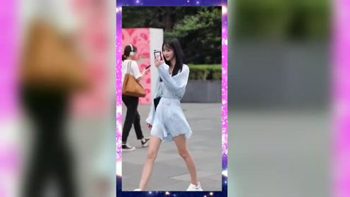 街拍：我猜美女这是要去见她的意中人