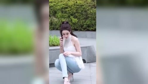 搞笑短视频推荐：街拍美女大长腿