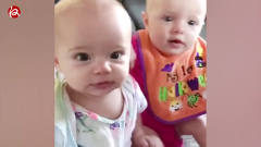 双胞胎宝宝搞笑瞬间