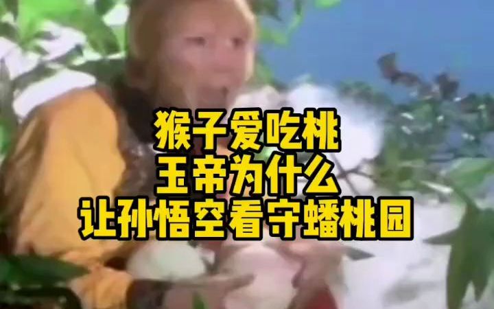 【西游记】 猴爱吃桃，那玉帝为什么让孙悟空看